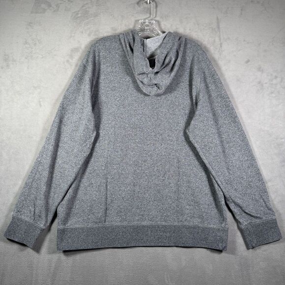Oakley Hoodie Mens XL Gray Spellout Logo Pullover Sweatshirt Pocket Athleisure - Picture 2 of 11